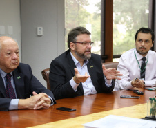 Reunião entre a secretaria do Planejamento e BRDE. Foto: José Fernando Ogura. 09/05/2019