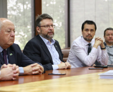 Reunião entre a secretaria do Planejamento e BRDE. Foto: José Fernando Ogura. 09/05/2019