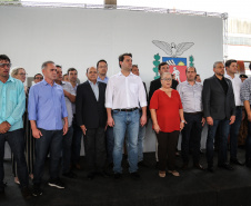 O governador Carlos Massa Ratinho Junior lança o programa Escola Segura. Foz do Iguaçu, 09/05/2019 - Foto: Geraldo Bubniak/ANPr