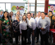 O governador Carlos Massa Ratinho Junior lança o programa Escola Segura. Foz do Iguaçu, 09/05/2019 - Foto: Geraldo Bubniak/ANPr