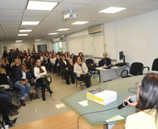 A Secretaria da Saúde do Paraná realiza nesta segunda e terça-feira (27 e 28), em Curitiba, capacitação para profissionais de atuam no Programa Estadual de Controle do Tabagismo e que serão multiplicadores das informações em seus municípios.  -  Curitiba, 27/05/2019  -  Foto:  Américo Antonio Jr.