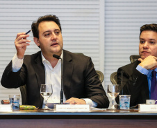 Governador Carlos Massa Ratinho Júnior, durante reunião com a equipe de governo. - Curitiba, 29/05/2019 -Foto: Geraldo Bubniak/ANPr