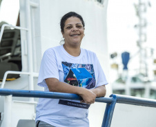 Durante todo o mês de junho, o Porto de Paranaguá vai receber o navio de ensino Ciências do Mar I, da Universidade Federal do Rio Grande do Sul. A embarcação está a serviço dos cursos de Ciências do Mar da Região Sul do Brasil e atenderá alunos do Centro de Estudos do Mar, da Universidade Federal do Paraná (UFPR), e da Universidade Estadual do Oeste do Paraná (Unioeste). Foto: Claudio Neves/APPA