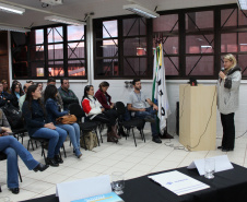 Sanepar, Pitágoras e UTFPR lançam desafio ambiental a estudantes em LondrinaO Hackathon Ambiental é uma maratona de 24 horas para apresentação de soluções para riscos dos mananciais. Diretora da Pitágoras, Flávia Pelissari Pomin Frutos  -  Londrina, 06/06/201.  -  Foto: Divulgação Sanepar