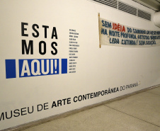 Abertura da exposição "Estamos Aqui" do Museu de Arte Contemporânea do Paraná(MAC/PR).Curitiba, 15 de maio de 2019.Foto: Kraw Penas/SECC