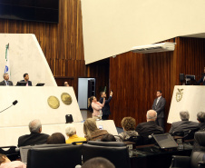 Comemoração de 100 de Convenção Batista na Assembléia Legislativa do Paraná, com homenagem do Governador Carlos Massa Ratinho JuniorFoto Gilson Abreu