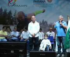 Governador Carlos Massa Ratinho Junior abre oficialmente a oitava edição dos Jogos Paradesportivos do Paraná (Parajaps), em Londrina.  -  Londrina, 20/06/2019  -  Foto: Rodrigo Félix Leal/ANPr