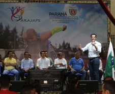 Governador Carlos Massa Ratinho Junior abre oficialmente a oitava edição dos Jogos Paradesportivos do Paraná (Parajaps), em Londrina.  -  Londrina, 20/06/2019  -  Foto: Arnaldo Alves/ANPr