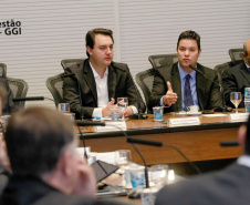 Governador Carlos Massa Ratinho Junior coordena reunião com a equipe de governo.  -  Curitiba, 25/06/2019  -  Foto: Valdelino Alves Pontes