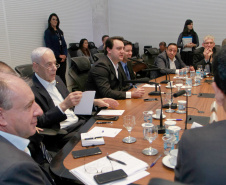 Governador Carlos Massa Ratinho Junior coordena reunião com a equipe de governo.  -  Curitiba, 25/06/2019  -  Foto: Valdelino Alves Pontes