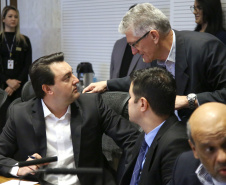 Governador Carlos Massa Ratinho Junior coordena reunião com a equipe de governo.  -  Curitiba, 25/06/2019  -  Foto: Jaelson Lucas/ANPr