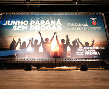 Lançamento da campanha Junho Paraná Sem Drogas. -Foto: Geraldo Bubniak/ANPr