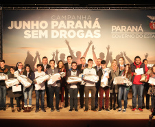 Lançamento da campanha Junho Paraná Sem Drogas. -Foto: Rodrigo Felix Leal/ANPr