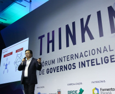 Fórum Internacional de Inovação ThinkinG. Na foto, Keije Sakai - Brasil  -  Foz do Iguaçu, 27/06/2019  -  Foto: Jaelson Lucas/ANPr
