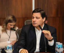 O governador Carlos Massa Ratinho Junior recebe  a  diretoria da Ocepar - Organização das Cooperativas do Estado do Paraná para celebrar o Dia Internacional do Cooperativismo. Na foto, o secretário de Infraestrutura e Logística, Sandro Alex.  -    Curitiba, 02/07/2019 -  Foto: Geraldo Bubniak/ANPr