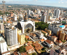 Vista aérea de Ponta Grossa, Região dos Campos Gerais do Paraná.Ponta Grossa, 30/04/2010.Foto: José Gomercindo/ANPr