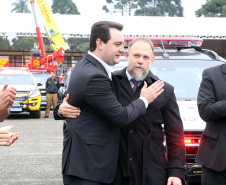 Governador Carlos Massa Ratinho Junior entrega viaturas para as polícias Militar e Civil.Foto Gilson Abreu/ANPr