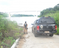
Rio Paraná recebe reforço de policiamento pelo BPFron para combater crimes transfronteiriços. Foto: Divulgação/PMPR
	
	
