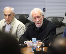 O governador em exercício Darci Piana reunido com o secretariado de Governo.Curitiba, 16-07-19.Foto: Arnaldo Alves / ANPr.