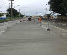 O litoral paranaense conta com R$ 29,3 milhões em obras do Departamento de Estradas de Rodagem do Paraná. O município de Paranaguá concentra os investimentos, com a construção de um viaduto na interseção da BR-277 com Avenida Ayrton Senna e a recuperação da Avenida Bento Rocha. Foto: Divulgação/DER