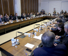 Governador Carlos Massa Ratinho Junior durante reunião com a equipe de governo. Curitiba, 23/07/2019. Foto: Jaelson Lucas