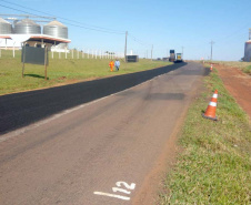 Obras na PR-180, entre Goioerê e Quarto Centenário. Foto:Divulgação/DER