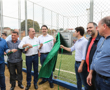 O governador Carlos Massa Ratinho Junior inaugurou nesta sexta-feira (26) em  Ivaiporã, no Vale do Ivaí, a unidade do projeto Meu Campinho implantada no município.   Ivaiporã, 26/07/2019 -Foto: Geraldo Bubniak/ANPr