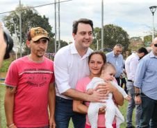 O governador Carlos Massa Ratinho Junior inaugurou nesta sexta-feira (26) em  Ivaiporã, no Vale do Ivaí, a unidade do projeto Meu Campinho implantada no município.   Ivaiporã, 26/07/2019 -Foto: Geraldo Bubniak/ANPr