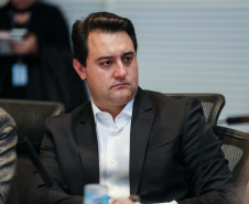 O governador Carlos Massa Ratinho Júnior recebe nesta segunda-feira (29),  prefeitos da Margem do Rio Paranapanema para tratar da retirada da energia vendida por usinas da formação do valor adicionado do ICMS. Curitiba, 29/07/2019 -Foto: Geraldo Bubniak/ANPr