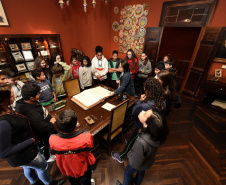 Visitas Guiadas ao Museu Paranaense(MP).Curitiba, 18 de junho de 2019.Foto: Kraw Penas/SECC