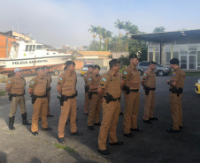 Polícia Militar lança projeto de patrulhamento costeiro no Litoral do estado. Foto: Divulgação/PMPR