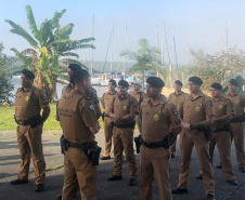 Polícia Militar lança projeto de patrulhamento costeiro no Litoral do estado. Foto: Divulgação/PMPR