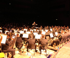 Curitiba, 12 de agosto de 2019. Concerto da Banda de Música da PMPR.