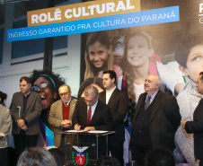 Governador Carlos Massa Ratinho Junior lan;ca Projeto "Rolê Cultural" no Museu Paranaense. Curitiba,04/09/2019 Foto:Jaelson Lucas / AEN
