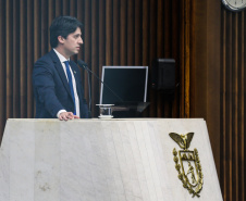 O governador Carlos Massa Ratinho Junior participa nesta segunda-feira (23), participou da audiência da Câmara dos Deputados para discutir com deputados federais e estaduais o novo marco regulatório das PPPs, concessões e fundos de infraestrutura
