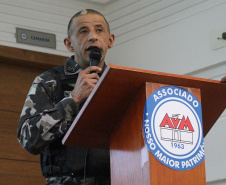 Curitiba, 23 de setembro de 2019. Aula inaugural Curso de Operações táticas Verticais.  Foto: discurso Ten Cel Barros.