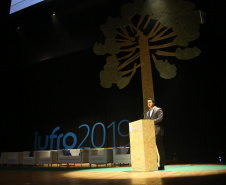 Governador Carlos Massa Ratinho Junior participa da abertura do XXV Congresso Mundial da IUFRO que aconteceu na Expo Unimed Curitiba. Curitiba,30/09/2019 Foto:Jaelson Lucas / AEN