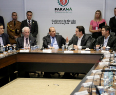 Governador Carlos Massa Ratinho Junior durante reunião com a equipe de governo. Curitiba,01/10/2019 - Foto: José Fernando Ogura/AEN
