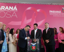 Governador Carlos Massa Ratinho Junior lança Projeto Parana Rosa.Foto Gilson Abreu/ANP