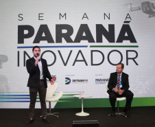 Semana Paraná Inovador. Na foto, Henrique Domakoski e James Martins.15/10/2019 - Foto: Ari Dias/AEN