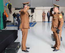 O tenente-coronel Júlio Cesar Pucci dos Santos assumiu nesta quinta-feira (17) o comando do Batalhão de Polícia Militar de Operações Aéreas (BPMOA). O evento aconteceu na sede do BPMOA, no Hangar 12 do Aeroporto Bacacheri, em Curitiba. Autoridades políticas e militares estiveram no evento.