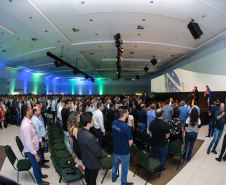O governador Carlos Massa Ratinho Junior faz a abertura nesta quinta-feira (31),  do encontro de capacitação Governo 5.0 no Hotel Rafain Palace & Convention, em Foz do Iguaçu. Foz do Iguaçu, 17/10/2019 -  Foto: Geraldo Bubniak/AEN