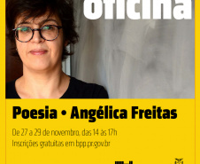 Biblioteca promove oficina de poesia com Angélica Freitas. Foto: Divulgação/BPP
