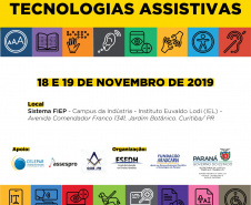 Curitiba sediará em 18 e 19 de novembro o Workshop Internacional sobre Tecnologias Assistivas, que apresentará o que há de mais moderno na área, nos eixos de educação, saúde e autonomia, além das políticas públicas aplicadas em benefício das pessoas com deficiência