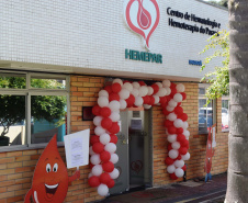 O Centro de Hematologia e Hemoterapia do Paraná (Hemepar) preparou uma recepção para agradecer aos doadores de sangue, nesta segunda-feira, 25 de novembro, data em que é celebrado o Dia do Doador de Sangue. Foto: Divulgação/SESA