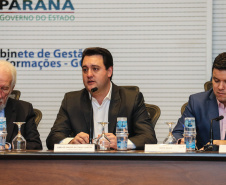 O governador Carlos Massa Ratinho Junior participa nesta terça-feira (03) da reunião com a equipe de governo.  03/12/2019 - Foto: Geraldo Bubniak/AEN