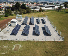 A Copel e Universidade Tecnológica Federal do Paraná – UTFPR inauguraram nesta segunda-feira (09) a rede de Estações de Pesquisa em Energia Solar, projeto que promete transformar o Estado em uma referência nesta área. Foto: Copel