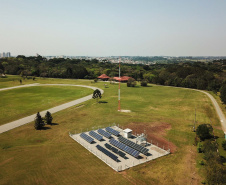 A Copel e Universidade Tecnológica Federal do Paraná – UTFPR inauguraram nesta segunda-feira (09) a rede de Estações de Pesquisa em Energia Solar, projeto que promete transformar o Estado em uma referência nesta área. Foto: Copel