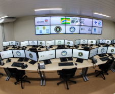 O Centro Integrado de Operações de Fronteira, em Foz do Iguaçu.  O CIOF reforçará as ações estratégicas estaduais de combate ao tráfico e ao crime organizado. A estrutura passa a integrar o Parque Tecnológico Itaipu, na Itaipu Binacional.Foz do Iguaçu, 16/12/2019 -  Foto: Geraldo Bubniak/AEN