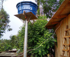 Mais de 720 caixas-d'água serão distribuídas a famílias da região de Guarapuava. Foto:Sanepar

